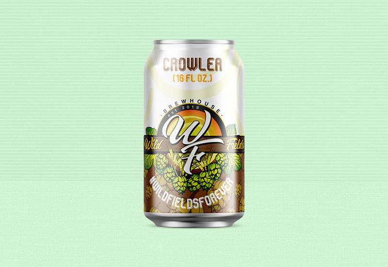 Wild Fields Brewhouse Crowler Design