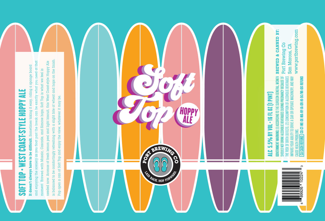 Port Brewing Soft Top Can Design